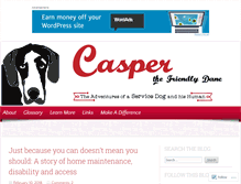 Tablet Screenshot of casperthefriendlydane.com